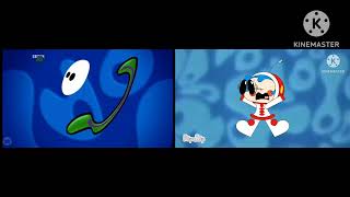 CBBC (2002-2005) vs. The Super Milk Chan Channel (2022-present) Shock ID Comparison
