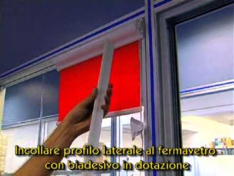 Come si installa una tenda per finestra a vetro youtube Finestre con tende