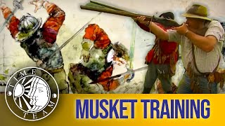 Phil Tries Firing A Musket | Time Team Classic