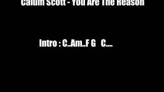 chord kunci gitarcalum scott - you are the reason