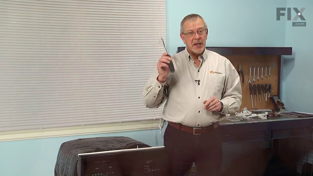 Kenmore Dishwasher Repair – How to replace the Upper Dishrack Kit - YouTube