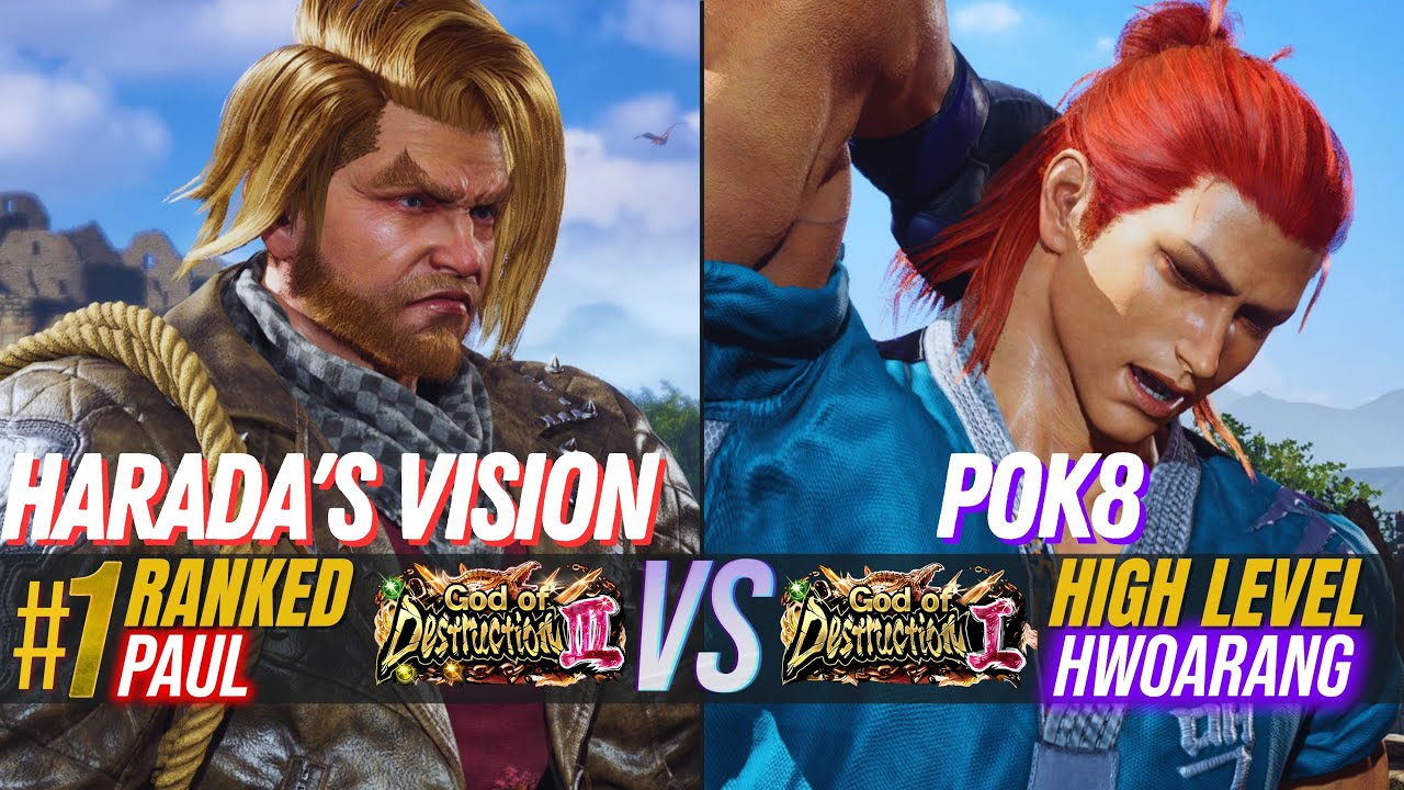 HARADAS VISION (#1 Ranked Paul) 🆚 POK8 (High Ranked Hwoarang) ✦ Tekken 8 High Level Match
