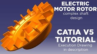 CATIA V5 Electric Motor Rotor Design | Part Design - Tutorial CATIA V5 CATIA V5 Electric Motor Rotor Design | Part Design - Tutorial CATIA V5