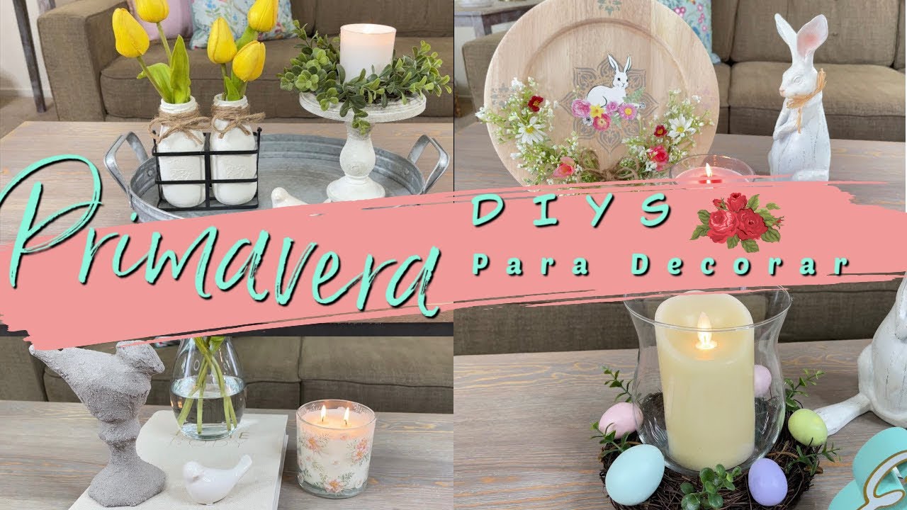 DIYs Para Transformar Artículos De Segunda Mano En Decoraciones De PRIMAVERA