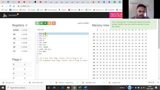6. Largest of two 8 bit numbers (www.sim8085.com)