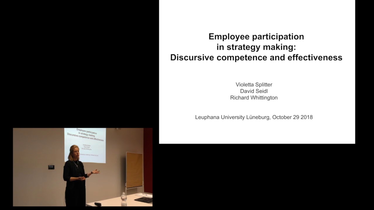 How digital technologies enable open strategy - Dr. Violetta Splitter - Research talk at Leuphana