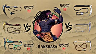 Shadow Fight 2 All Kusarigamas Vs Rakshasa
