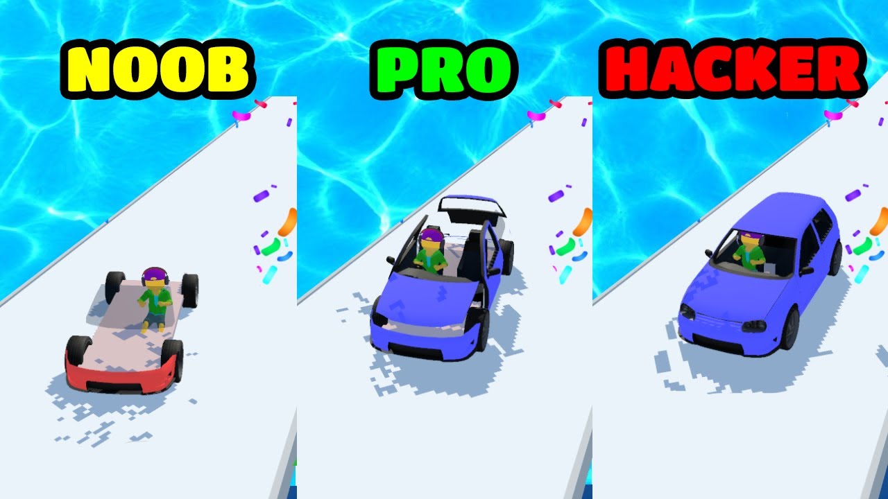 Assemble Run 3D Gameplay - NOOB vs PRO vs HACKER (iOS/Android)