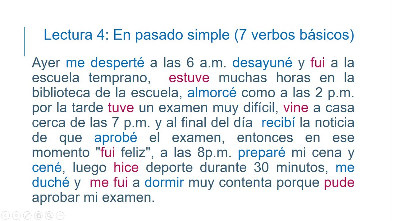 Texte en espagnol - Passé Simple - Apprendre l'espagnol | Lire