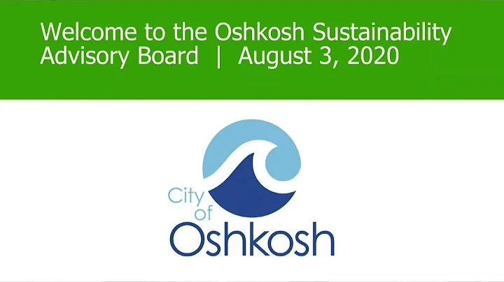 Oshkosh Sustainability Advisory Board 8/3/20