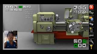 (Facing and Turning Operation)   #LatheMachineStimulation                            #videotutorial