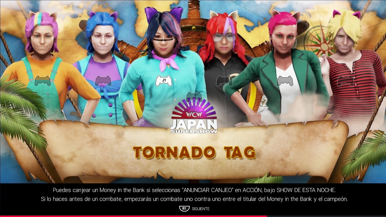 WWE 2k19 Tornado Tag con Ponies (Las Mane-5, Las Guerreras Kabukis y The Judgement Day's)