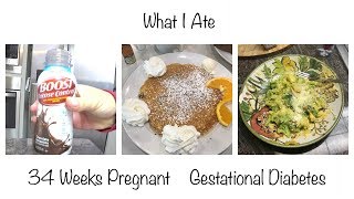What I ate | Gestational Diabetes | 34 Weeks Pregnant | Glucose Checks | Vegetarian