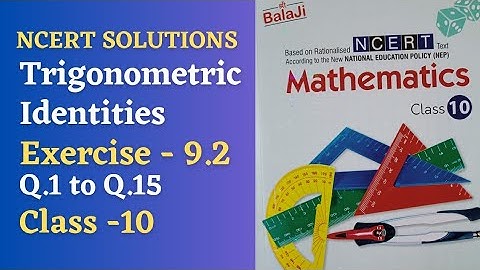 class 10/Trigonometrical Ratios and Identities/exercise 9.2/Shri Balaji Publications/NCERT