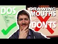 Drawing Realistic Mouths - DOS and DON'TS | Portrait Techniques - How to Draw a Mouth