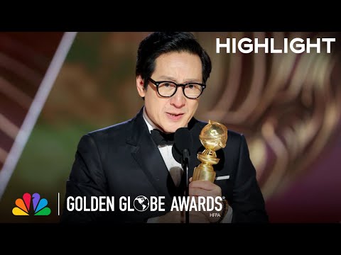 Ke Huy Quan Wins Best Supporting Actor in a Motion Picture | 2023 Golden Globe Awards on NBC