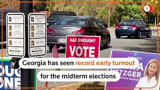 Turnout is up in Georgia but voters face hurdles