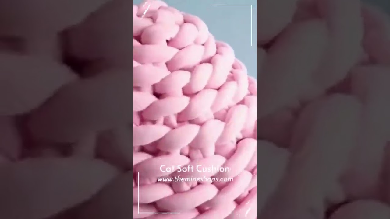 Cat Round Fluffy Cushion Soft