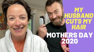 My husband cuts my hair🙀quarantine life🙀Mother’s Day 2020