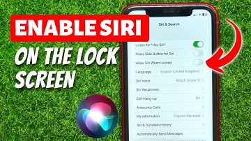 How to Enable or Disable Siri on the Lock Screen