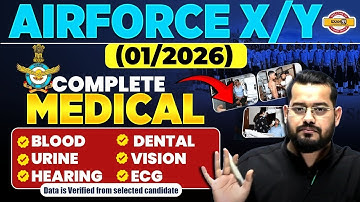 AIRFORCE X/Y 01/2026 || COMPLETE MEDICAL INFORMATION BY VIVEK RAI SIR