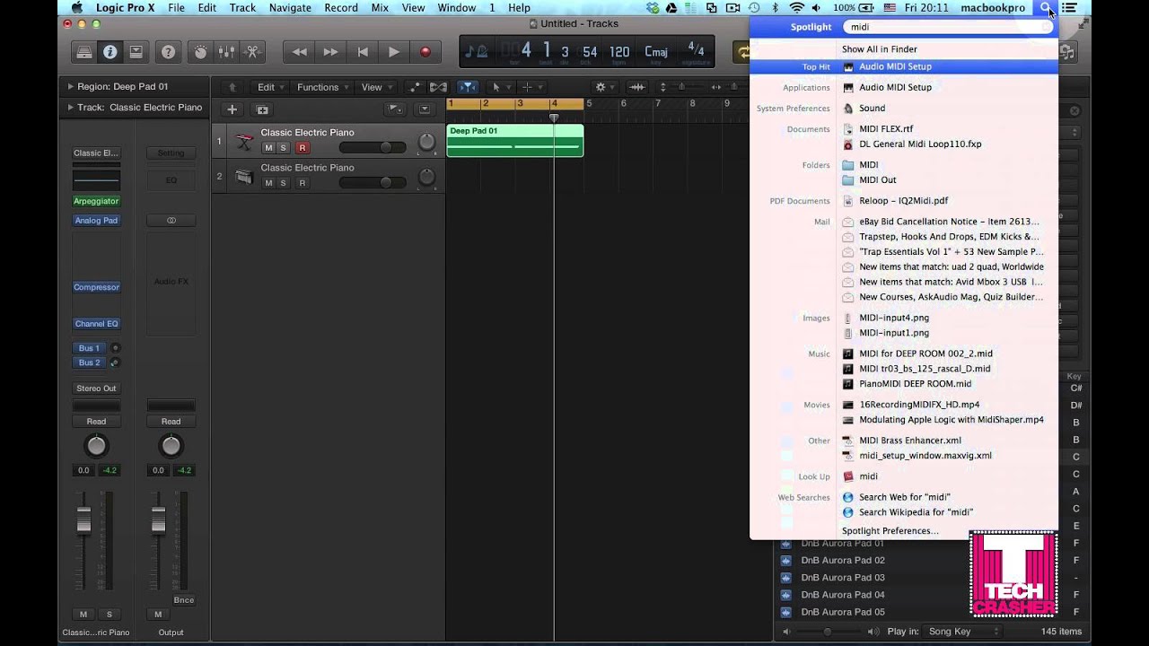 Save MIDI in Logic Pro X - YouTube
