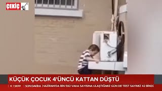 Çin'de Küçük Çocuk 4'üncü Kattan Düştü 16.07.2020 TURKEY
