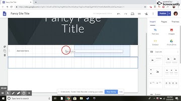 How to Google Site #2  Adding Text Boxes