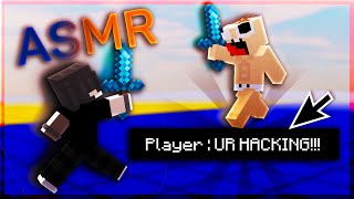 (HACKUSATED) UNCUT 20MINS of Bedwars with KEYBOARD + MOUSE ASMR