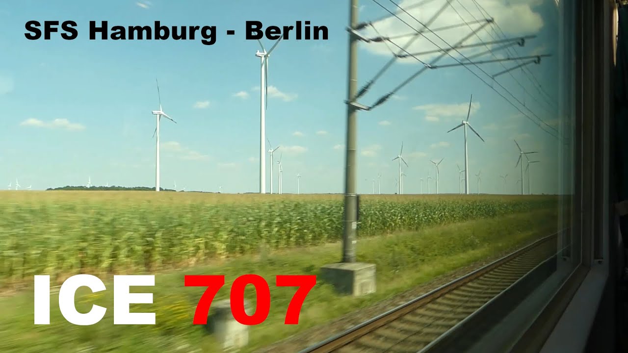 SFS Hamburg - Berlin komplett im ICE 1 | ICE 707 Mitfahrt Hamburg Hbf - Berlin Hbf (tief)