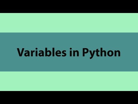 Variables in Python | Meet Python | Learn Python