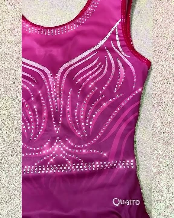 NEW WINTER CHERRY LEOTARD from Quatro Gymnastics Moments collection - money to NSPCC