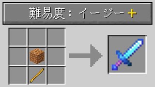 難易度が「超簡単」な世界【マイクラ】