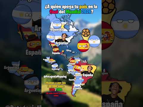 Final del mundial #mapping #america #mundial #mundial2026 #argentina #españa #geografia #mundial2026