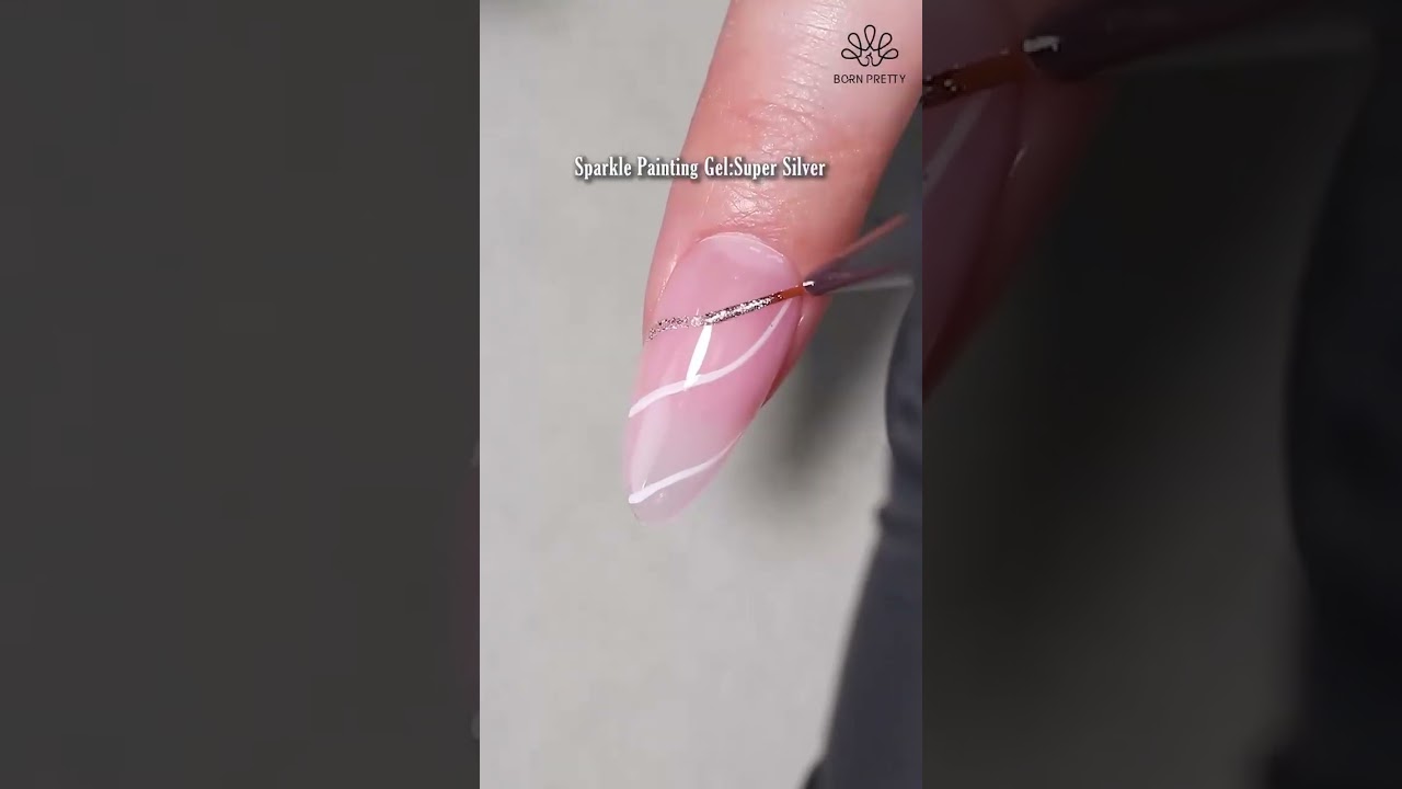 Sparkly Swirl Nail Art| BORN PRETTY