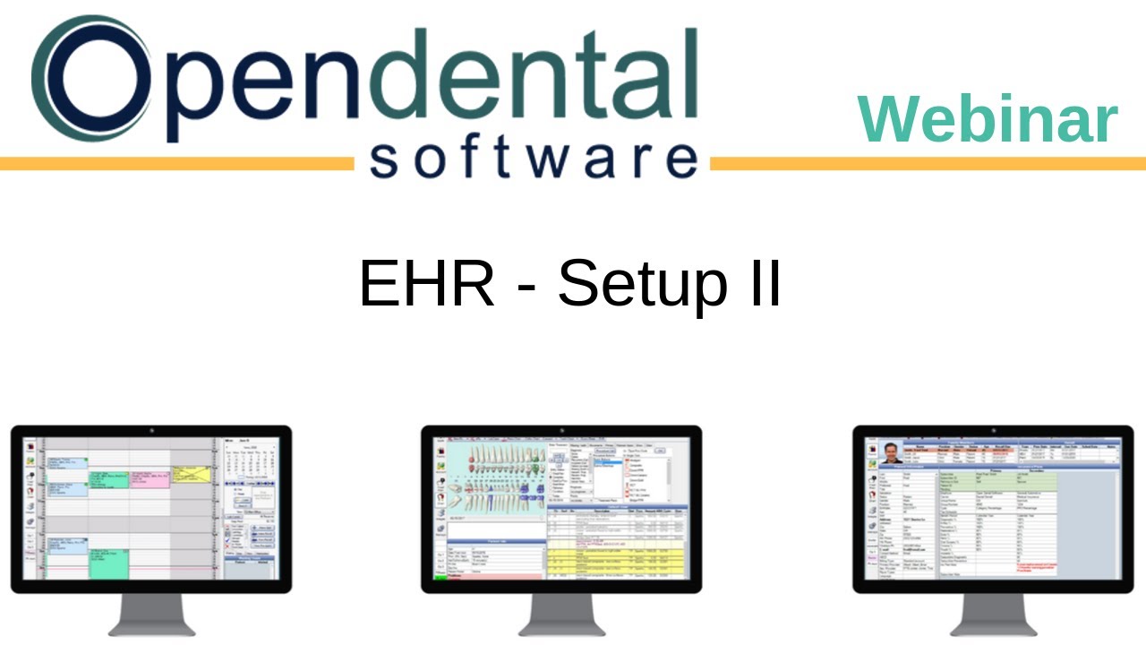 Open Dental Webinar- EHR General Setup II: Provider Tasks