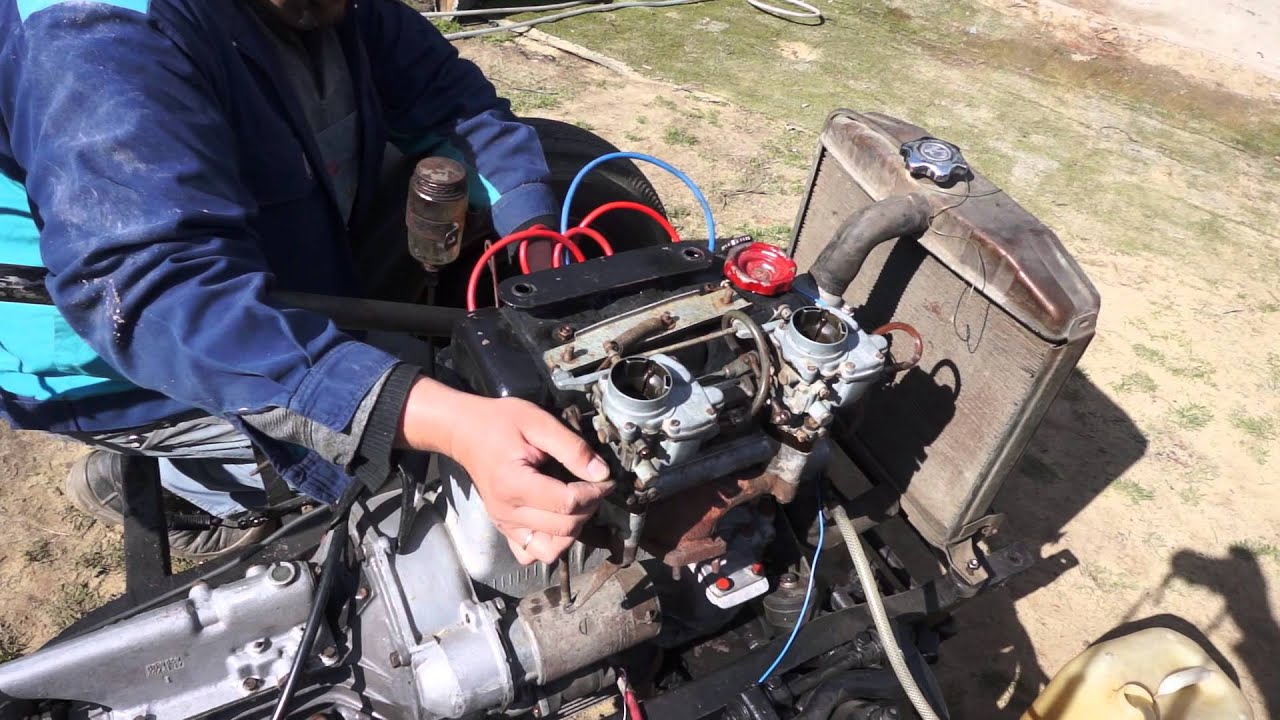 Skoda Felicia Cabrio, 1961. First engine firing