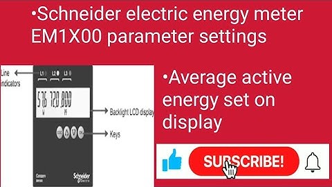 parameter setting karna sikhe .EM1X00 #schneider #electrical #multifunction