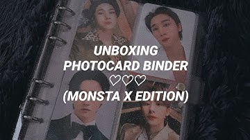 🎁UNBOXING — PHOTOCARD BINDER — MONBEBE VLOG