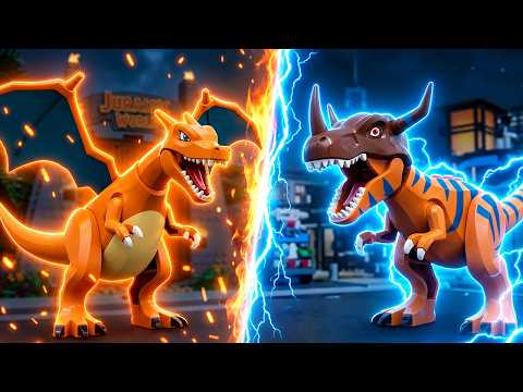 CHARIZARD vs. GREYMON in LEGO Jurassic World