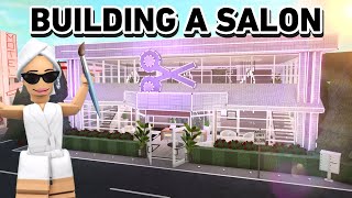 BUILDING A BEAUTY SALON IN MY BLOXBURG TOWN