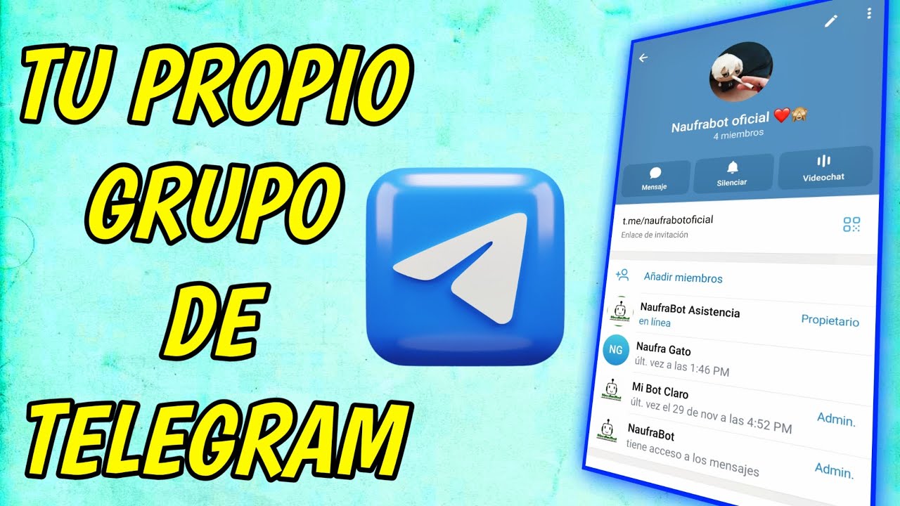 PASO a PASO de como CREAR un GRUPO de telegram en 2026 || fácil y ...