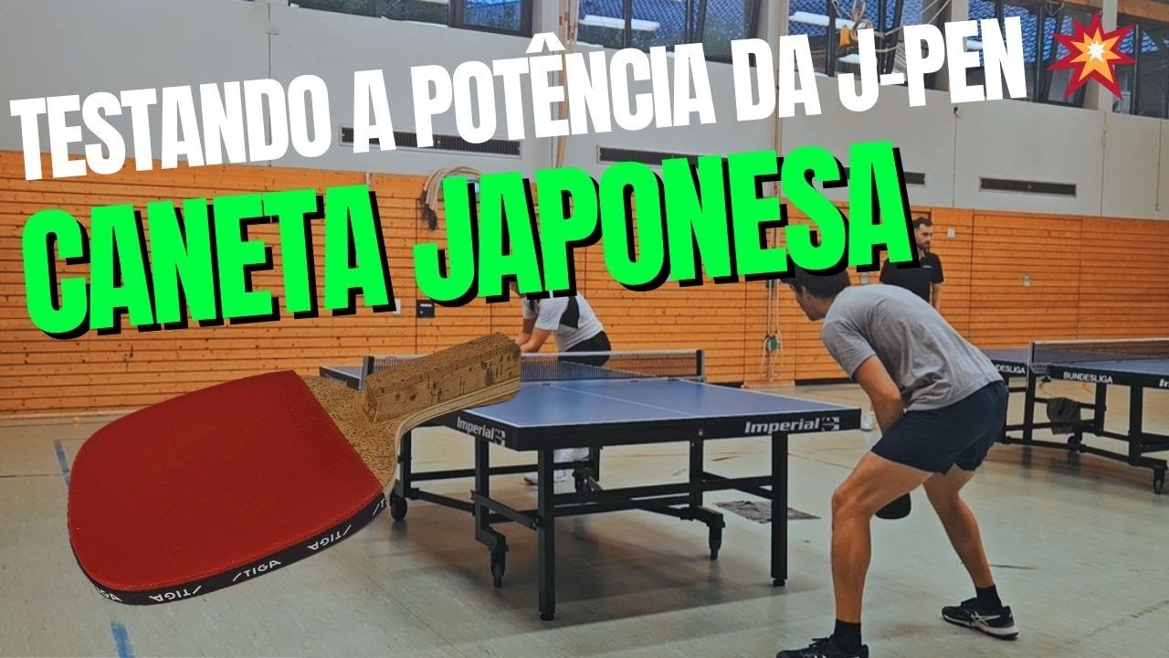 🎌 PRIMEIRO JOGO com a Caneta Japonesa (JPen) | Tênis de Mesa 