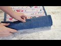 Denim rug DIY. How to sew a bath rug out of jeans? Коврик из джинсов своими руками. Как сшить коврик
