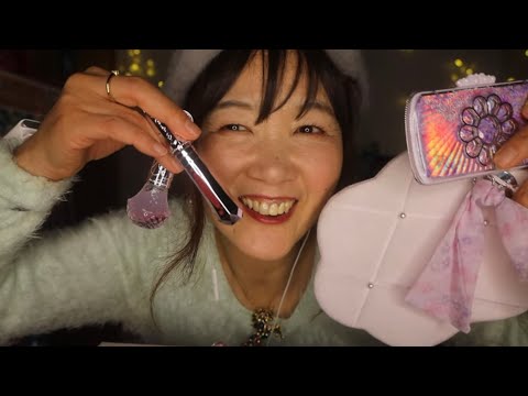 [ASMR]JILL STUARTクリスマスコフレ2023開封しながら、あなたに1番にメイクします🦄