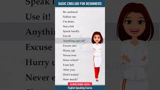 Basic English For Beginners | Daily use English Sentences | English Speaking Practice learnenglish