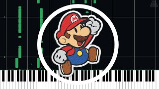 Fracktail Battle - Super Paper Mario - Intermediate Piano Tutorial