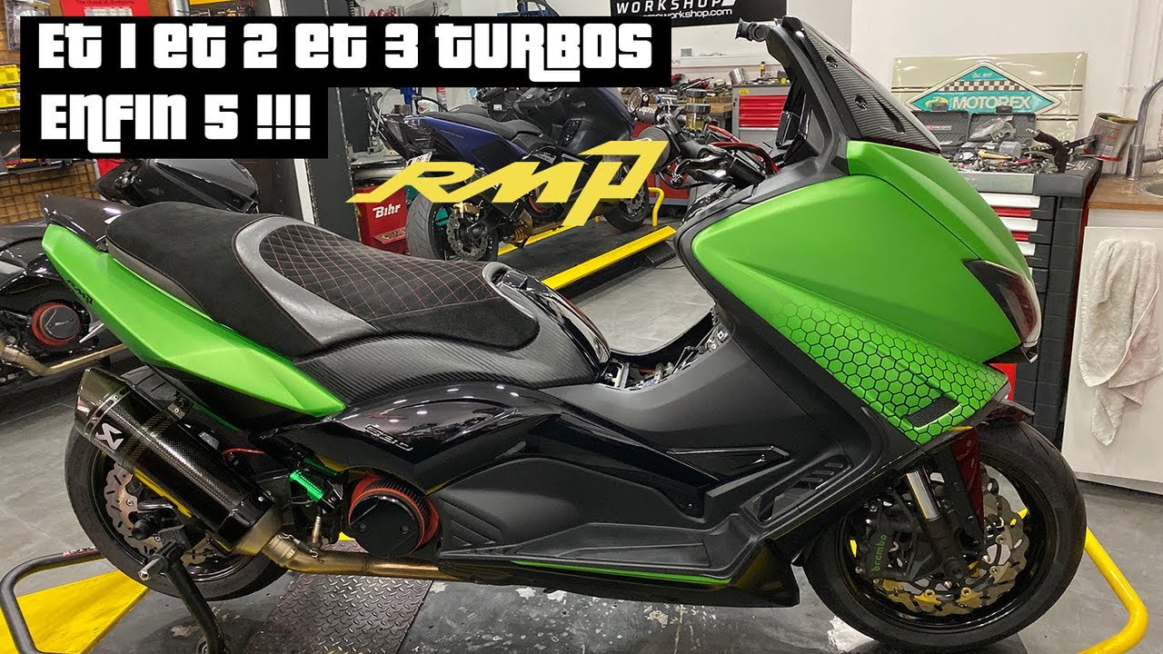 PRÉSENTATION DE 5 TMAX TURBO CHEZ RMP YouTube
