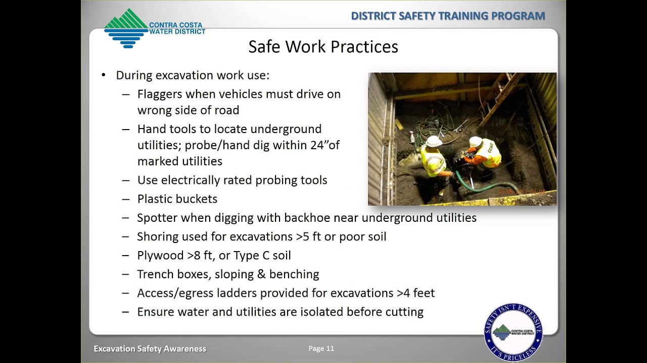 Excavation Safety Awareness YouTube