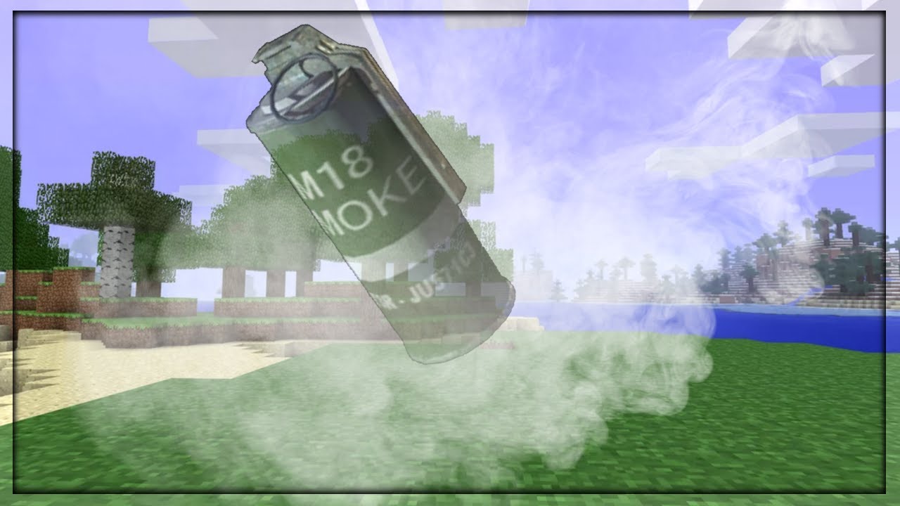 How to make a smoke grenade in MCPE | COMMAND BLOCK CREATION!! - YouTube